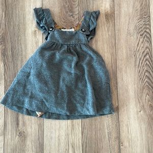Zara gray pinafore